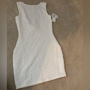 Good American scoop white dress